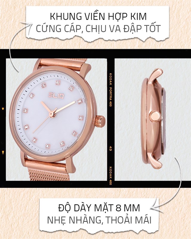 Đồng hồ nữ Elio ES058-01