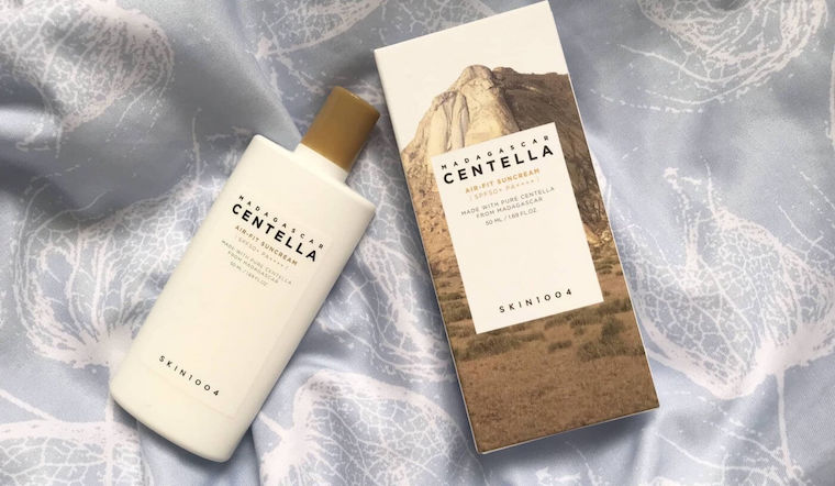 Review kem chống nắng Centella Skin 1004 Madagascar Air-fit Suncream