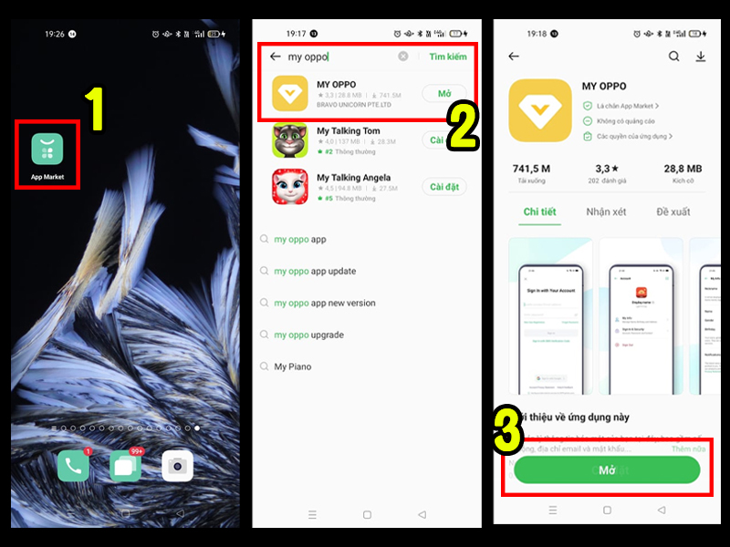 Cách cài đặt My OPPO App