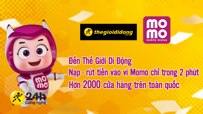 Dịch vụ Nạp/Rút tiền ví Momo