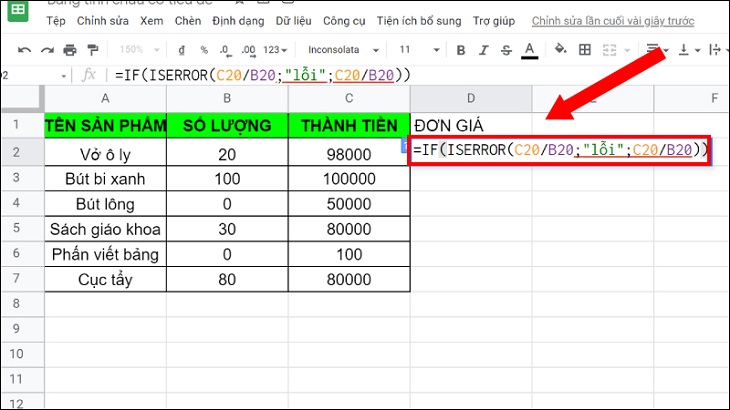 Cách sửa lỗi #VALUE trong Excel