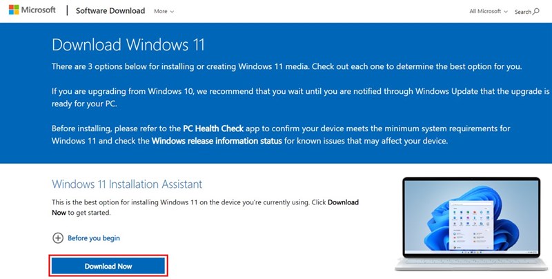 Cách cập nhật Windows 11 chính thức