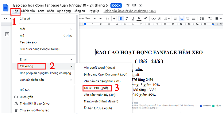 Cách tải tài liệu trên Google Docs về máy tính