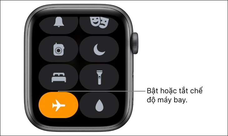 Apple Watch đang ở chế độ máy bay