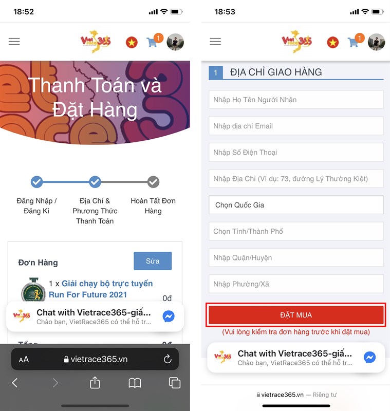 Cách đăng ký Run For Future 2021