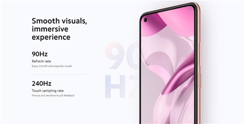Màn hình AMOLED 90Hz cho trải nghiệm giải trí tuyệt vời. Nguồn: Xiaomi