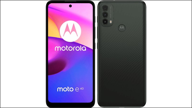 Moto E40 lộ thiết kế
