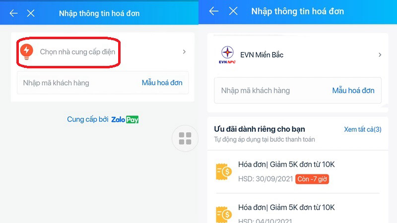 Cách thanh toán tiền điện, nước qua Zalopay trên điện thoại