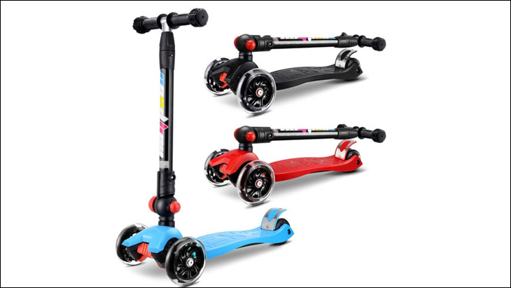 Chi tiết cách sử dụng xe trượt Scooter an toàn cho bé > Cách gập xe trượt scooter