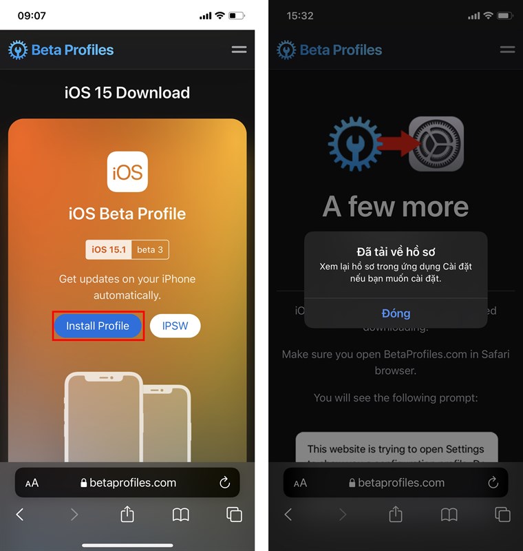 Cách cập nhật iOS 15.1 Beta 3