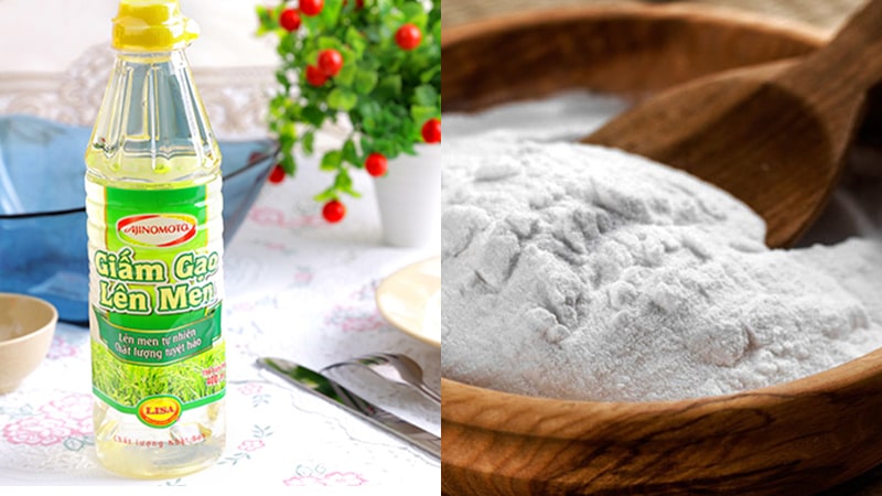 Giấm và baking soda