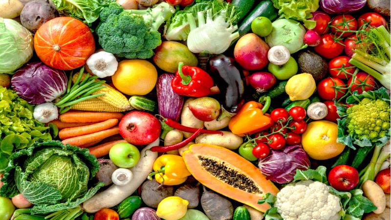Dùng rau củ quả trong các khẩu phần ăn chay