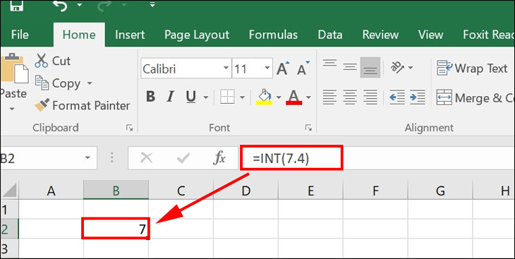 Công thức INT trong Excel: Khám phá cách làm tròn số nguyên hiệu quả