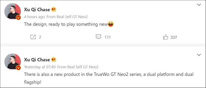 Realme GT Neo 2T sẽ sớm được ra mắt
