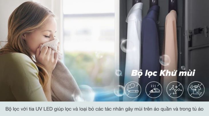 Các công nghệ nổi bật trên tủ chăm sóc quần áo