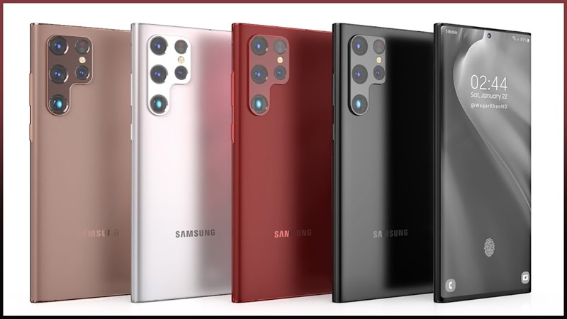 Concept Galaxy S22 Ultra đến từ Waqar Khan có bốn phiên bản màu sắc Concept Galaxy S22 Ultra đến từ Waqar Khan có bốn phiên bản màu sắc