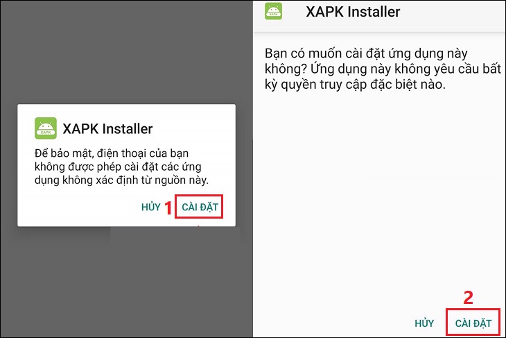 Select Install. In the next window, you select Install again
