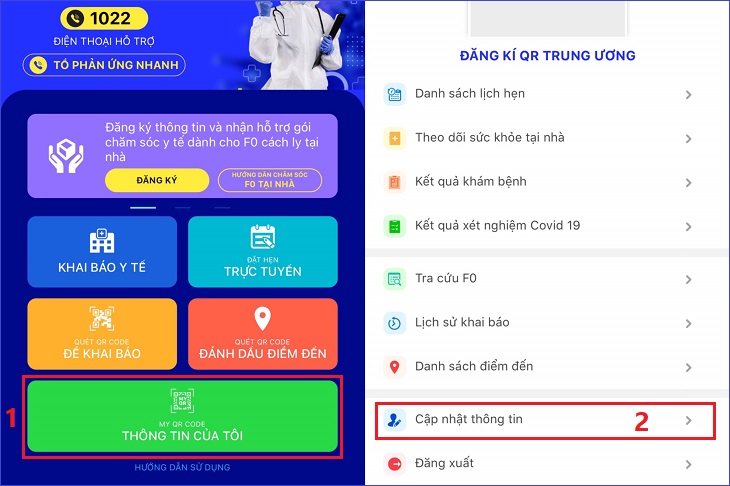 Cách đăng ký sử dụng các tính năng trên ứng dụng Y tế HCM