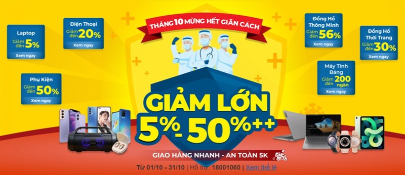 Sale tháng 10