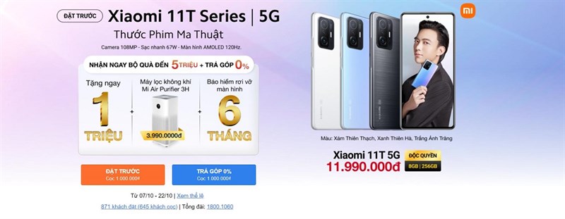 Bộ đôi Mi 11T Series 5G