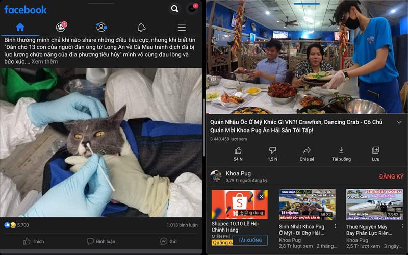 Đa nhiệm trên Xiaomi Pad 5