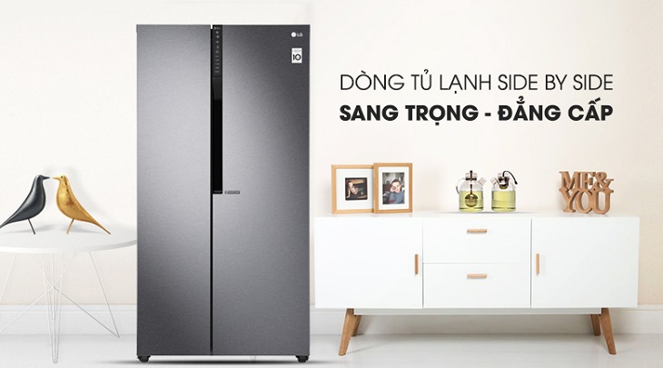 Tư vấn chọn mua tủ lạnh LG chất lượng cho mọi gia đình > Tủ lạnh LG Inverter 613 lít GR-B247JDS