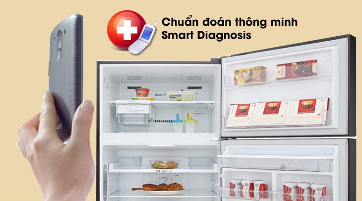 Tư vấn chọn mua tủ lạnh LG chất lượng cho mọi gia đình > Tính năng Smart Diagnosis trên Tủ lạnh LG Inverter 393 lít GN-D422BL