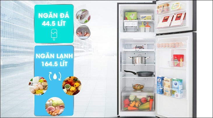 Tư vấn chọn mua tủ lạnh LG chất lượng cho mọi gia đình > Tủ lạnh LG Inverter 209 lít GN-M208BL