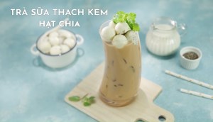 Hướng dẫn cách làm trà sữa thạch kem hạt chia giòn dai hấp dẫn