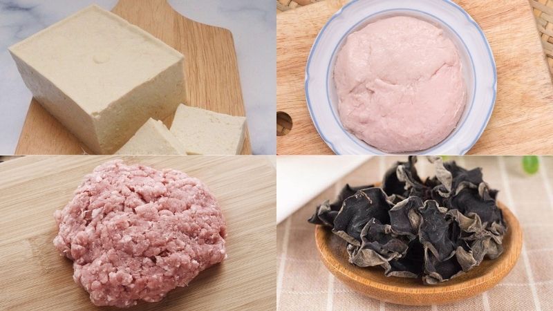 Nguyên liệu chính làm đậu hũ chiên giòn