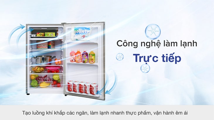 Công nghệ nổi bật trên tủ lạnh Electrolux > Làm lạnh trực tiếp