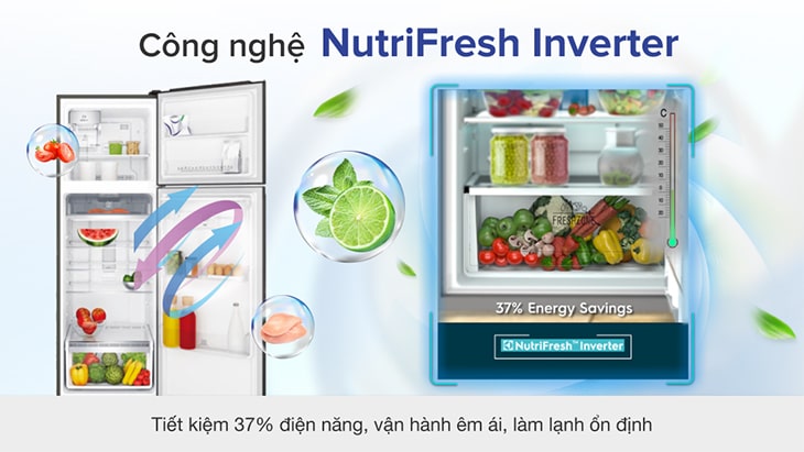 Công nghệ nổi bật trên tủ lạnh Electrolux > Công nghệ NutriFresh Inverter