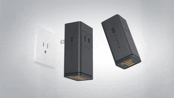 Kiểu thiết kế xếp chồng của HyperJuice Stackable GaN 100 W. Nguồn: Hyperjuice. Kiểu thiết kế xếp chồng của HyperJuice Stackable GaN 100 W. Nguồn: Hyperjuice.