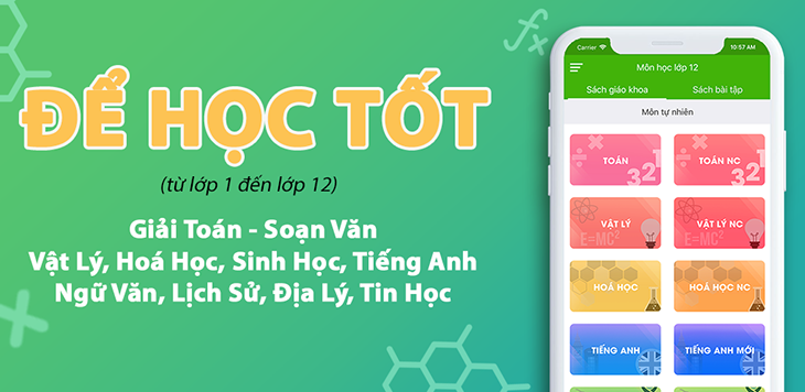 Ứng dụng giải bài tập vật lý Học Tốt 