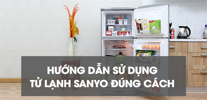 Hướng dẫn sử dụng tủ lạnh Sanyo đúng cách và tiết kiệm điện