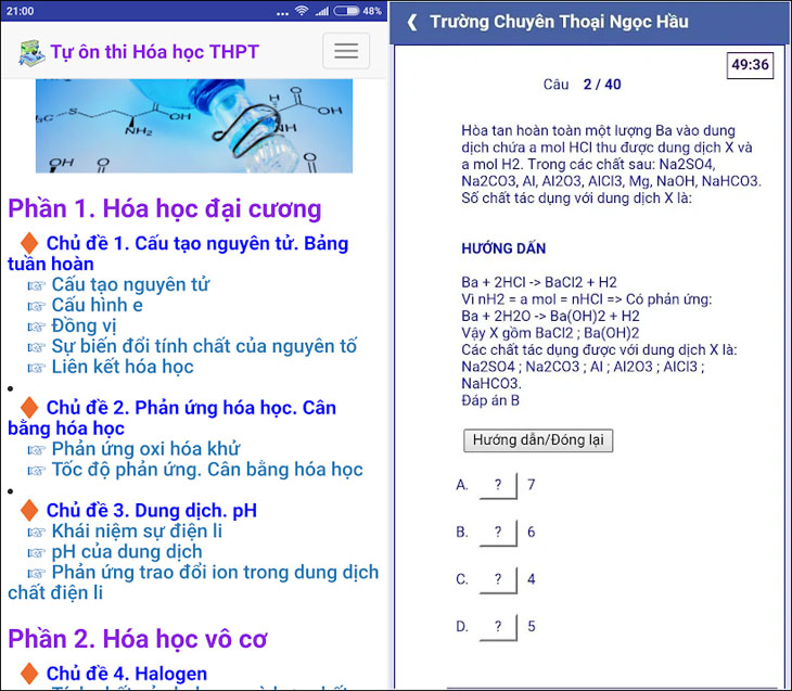 Top 10 Ứng Dụng Giải Bài Tập Hóa Học Tốt Nhất Trên Điện Thoại