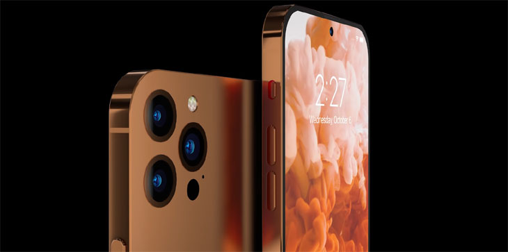 Concept iPhone 14 hé lộ với màu sắc mới, thiết kế mới, camera đục lỗ