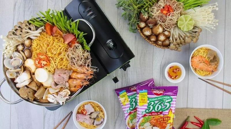 Mì không chiên Nissin 365 lẩu thái hải sản