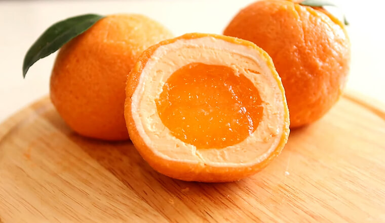 Bật mí cách làm bánh phô mai thạch cam lạ miệng, có hình giống hệt trái cam