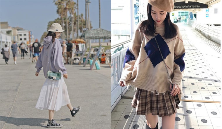 Tips phối đồ với chân váy xếp ly, chị em diện mùa nào cũng xinh hết nấc