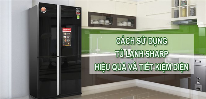 Cách sử dụng tủ lạnh Sharp hiệu quả và tiết kiệm điện