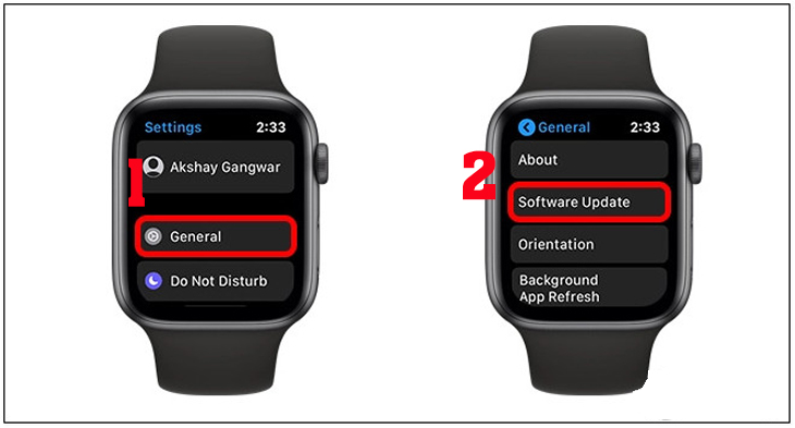 Kiểm tra cập nhật phần mềm Apple Watch