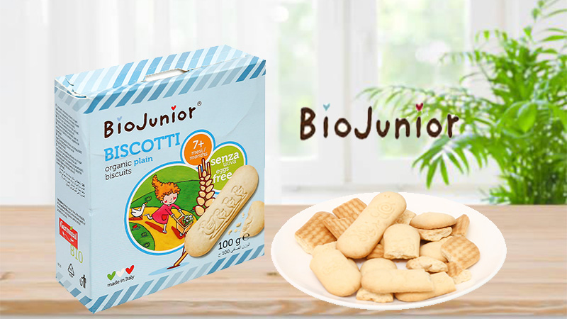 Bánh ăn dặm hữu cơ Biojunior vị truyền thống hộp 100g (từ 7 tháng)