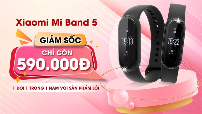 Xiaomi Mi Band 5 đang được sale sốc thấy ham