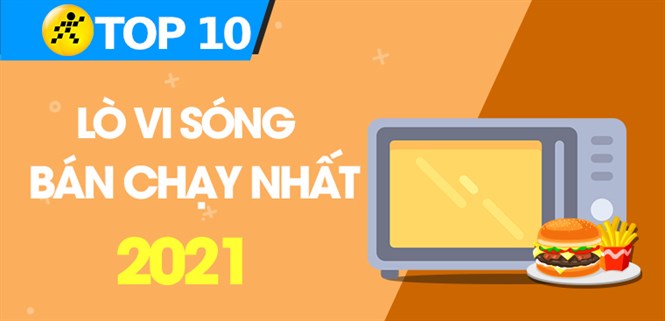 Top 10 lò vi sóng bán chạy nhất năm 2021 tại Điện máy XANH