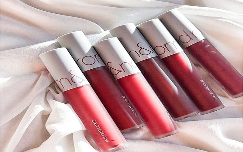 Các màu của dòng son Romand Zero Velvet Tint