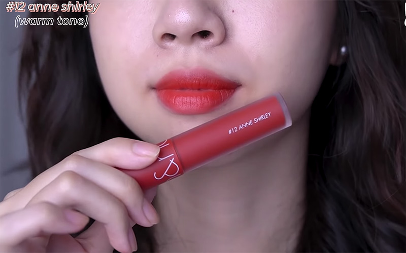 Độ bám màu dòng son Romand Zero Velvet Tint