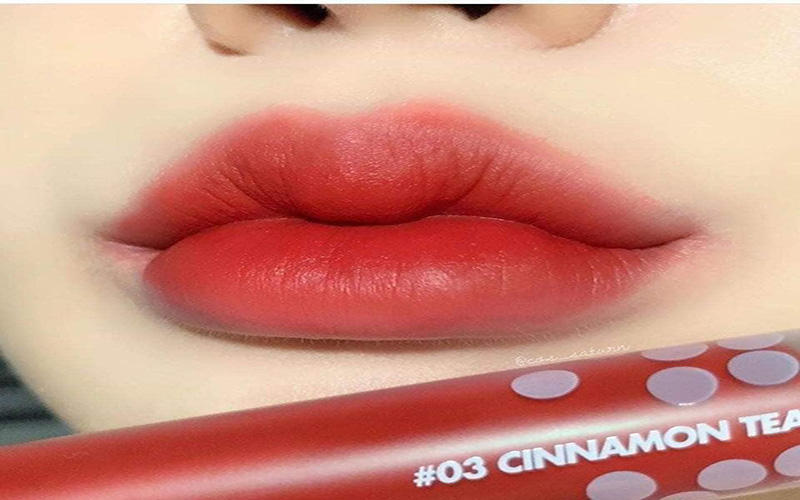 Độ dưỡng dòng son Romand Milktea Velvet Tint