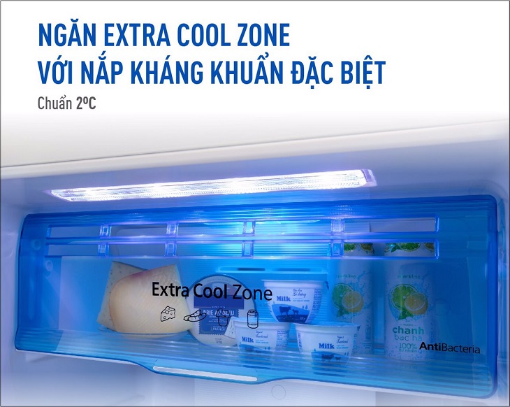 Đồ uống ướp lạnh nhanh chóng nhờ ngăn Extra Cool Zone