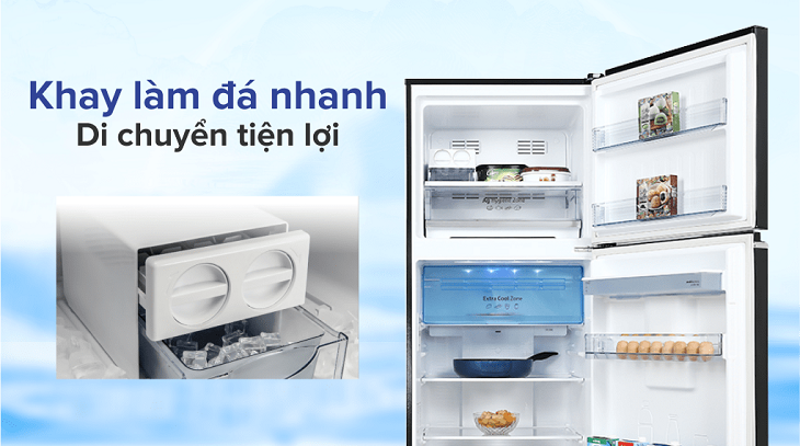 Khay làm đá siêu tốc di chuyển linh hoạt, nhanh hơn đến 30%